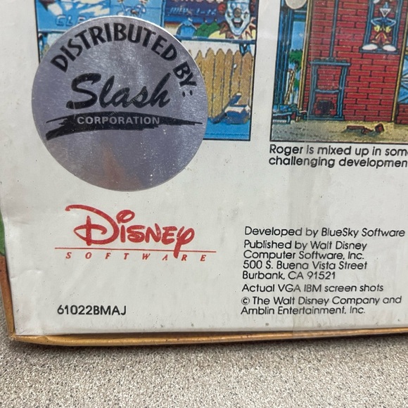 SEALED Roger Rabbit in Hare Raising Havoc Disney Software 1991 Big Box IBM PC - Picture 6 of 8